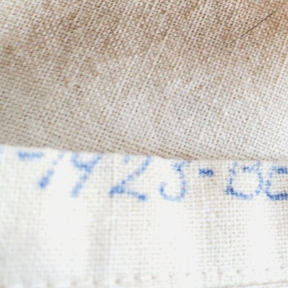 Antique Embroidered Ecru Bedspread 1923 Bucilla Double Bed Flowers Butterflies - Picture 4 of 16